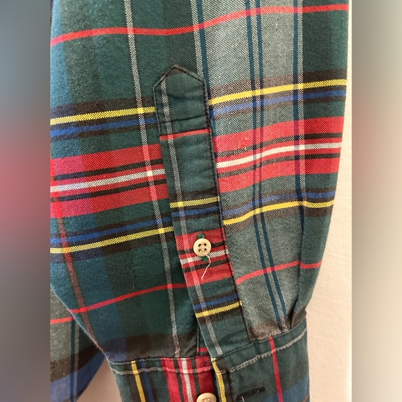 Tommy Hilfiger Vintage 90’s Plaid Color-block Button Down Shirt Size Large - Picture 7 of 7